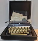 Adler J5 Vintage 1974 Blue Typewriter With Case Germany & Manual Mint! See Pics!. Fixed Price $249.99.