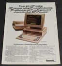1985 Print Ad Panasonic KX-E828 Electronic Typing Station Industrial Computer. Fixed Price $10.98.