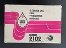 Box Of 6 Film Typewriter Ribbons Liquid Paper Black 2102. Fixed Price $9.99.