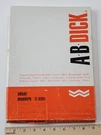 A.b. Dick Offset Masters 2-3201 Printing Duplicator 68 Sheets Open Box. Fixed Price $21.95.
