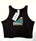 Zoozatz Coastal Carolina Chanticleers Cropped Tank Black Size Xl. Fixed Price $16.50.