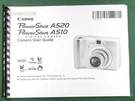 Canon Powershot A520 / A510 User Guide: 163 Pages & Protective Covers. Fixed Price $21.70.