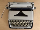 Adler J4 Typewriter Cubic Geometric Typeface Case + Manual Accessories. Fixed Price $275.00.