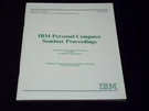 1985 October Ibm Personal Computer Seminar Proceedings Magazine - H 2904. Fixed Price $49.99.