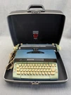 Vintage Smith Corona Coronet Automatic 12 Blue Electric Typewriter Case Usa. Fixed Price $69.99.