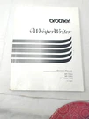 Brother Whisper Writer WP-7400J WP-7550J Plus Owner's Manual 1995. Fixed Price $25.90.