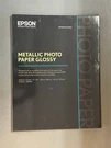 Epson Metallic Photo Paper Glossy 17" X 22" 25 Sheets New Sealed. Fixed Price $80.00.