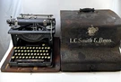 Antique 1907 Lc Smith & Bros No 2 Manual Typewriter 10" Continental With Cover. Fixed Price $159.99.