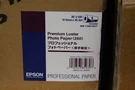 Epson Premium Luster Photo Paper 3' Core 36"X100FT White S042082. Fixed Price $174.00.