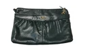 Vtg Amanda Smith Green Leather Convertible Crossbody Handbag Clutch. Fixed Price $7.97.
