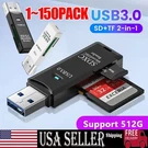 USB3.0 Sd Card Reader For Pc Micro To Adapter Camera Memoryc Lot. Fixed Price $24.29.