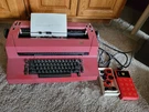 Vintage Ibm Correcting Selectric Ii Typewriter Red Working With Extras. Fixed Price $260.00.