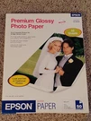Epson Premium Glossy Inkjet Photo Paper 8.5X11 Total Of Sheets 31 SO41667. Fixed Price $25.00.