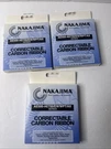 Nakajima Lot Of 3 AE500-AE700/EW/WPT/AX Series Correctable Black Carbon Ribbons. Fixed Price $19.99.