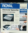 Royal (triumph-adler) Beta 202 Portable Electronic Typewriter (1984) New/orig. Fixed Price $288.79.