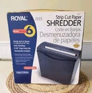 Royal JS55 5-SHEET Strip Cut Shredder With Plastic Basket New. Fixed Price $39.52.
