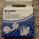 Nos Sharp Lift Off Correction Tape ZX-4LF For The PA-3100 Typewriter. Fixed Price $11.17.