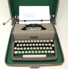 Vintage 1958 Royal Aristocrat Portable Typewriter Works Gray/beige +white Keys. Fixed Price $84.99.