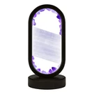 Gc Quill Natural Amethyst And Selenite Crystal Healing Night Table Lamp 3. Fixed Price $41.74.