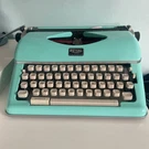 Royal Epoch Classic Retro Manual Typewriter 79101T Mint Green. Fixed Price $150.00.