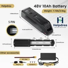 48V Hailong Lithium Ebike Electric Battery Bms 1500W Panasonic Cell. Fixed Price $179.99.