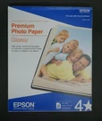 Epson Premium Photo Paper Glossy 8"X10" Borderless 20 Sheets S041465. Fixed Price $14.99.