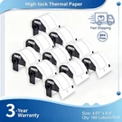 DK-1247 4.07" X 6.4" Shipping Labels Compatible With Brother QL-1050N. Fixed Price $222.42.