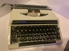 Silver Reed Sr 100 Portable Tabulator Typewriter Grey With Hard Case Works Great. Fixed Price $53.72.