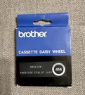Vintage Brother Cassette Daisy Wheel-english Prestige Italic 1012 Number 414. Fixed Price $27.99.
