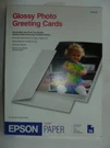 Epson Glossy Photo Paper Greeting Cards 4.7 X 15 Envelopes New. Fixed Price $9.99.