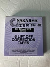 (6) Nakajima LO001 AE-580, AE-500 AE-710 Typewriter Correction Lift Off Tapes. Fixed Price $6.49.