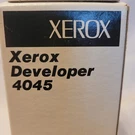 Genuine Developer 4045 For Xerox Copier. Reorder 5R153. Box 1.5 Lb's 681 Grams. Fixed Price $8.00.