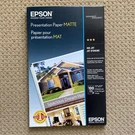 New Epson Presentation Paper Matte 11X17 In, 100 Sheets (S041070). Fixed Price $19.99.