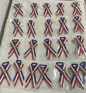 Lot Of 22 Patriotic Ribbon Pins American Flag Independence Day Fourth July. Fixed Price $15.19.