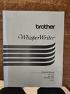 Brother Whisper Writer WP-7400J WP-7550J Plus Owner's Manual 1995. Fixed Price $12.99.