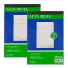 Bazic Sales Order Book, 50 Sets 9/16"X8 7/16" 2-PART Carbonless, 2-PACK. Fixed Price $7.95.