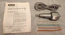 Vintage Dietzgen No. 3395-1 Electric Eraser Drafting Tool Works. Fixed Price $14.95.