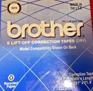 Brother 3015 Lift-off Correction Full Box 6 Tapes, Nos Usa Made. Fixed Price $14.99.