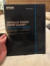 Epson S045589 Metallic Photo Paper Glossy 8.5" X 11" 25 Sheets New Sealed. Fixed Price $26.99.