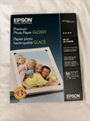 Epson Premium Photo Paper Glossy 8.5X11 Inches, 50 Sheets S041667,WHITE. Fixed Price $28.00.