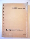 1986 Ibm 6750 Selectric SYSTEM/2000 Quietwriter Typewriters Maintence Manual. Fixed Price $49.99.